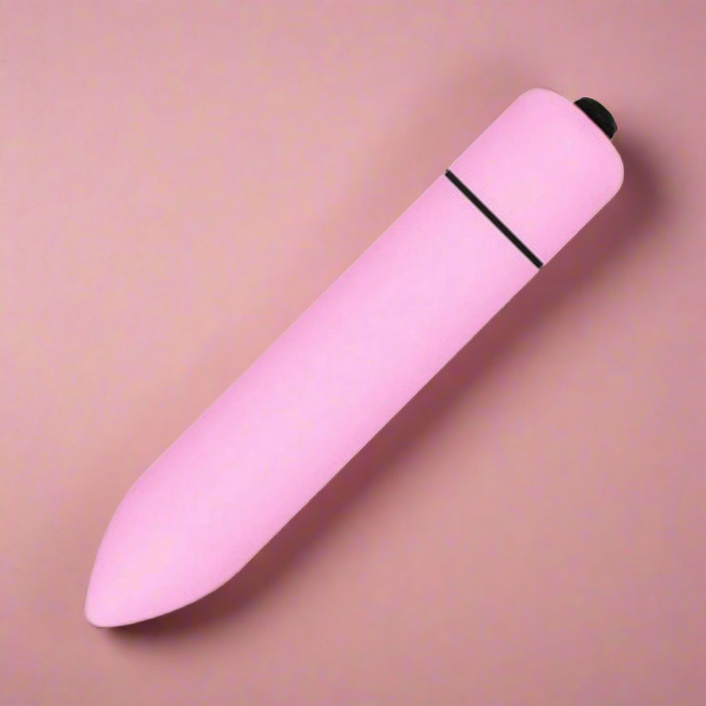 10 Speed Black & Pink Pocket Sized Vibrator Sex Toy - LEMONLY