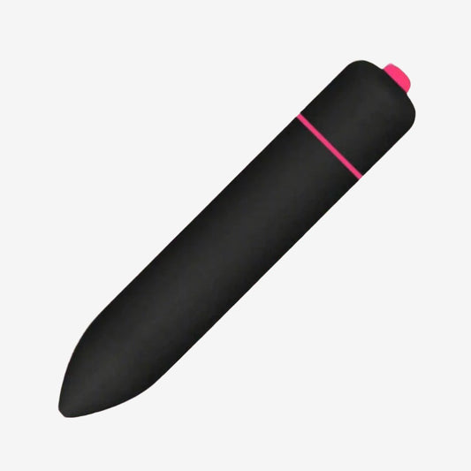 10 Speed Black & Pink Pocket Sized Vibrator Sex Toy - LEMONLY