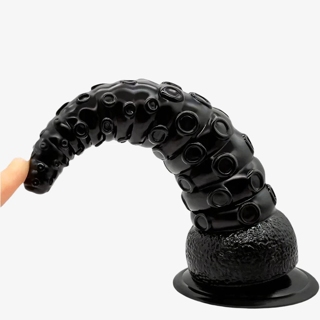 16 cm / 6.3 inches Long Black Flexible Octopus Tentacle Dildo Sex Toys For Women - LEMONLY