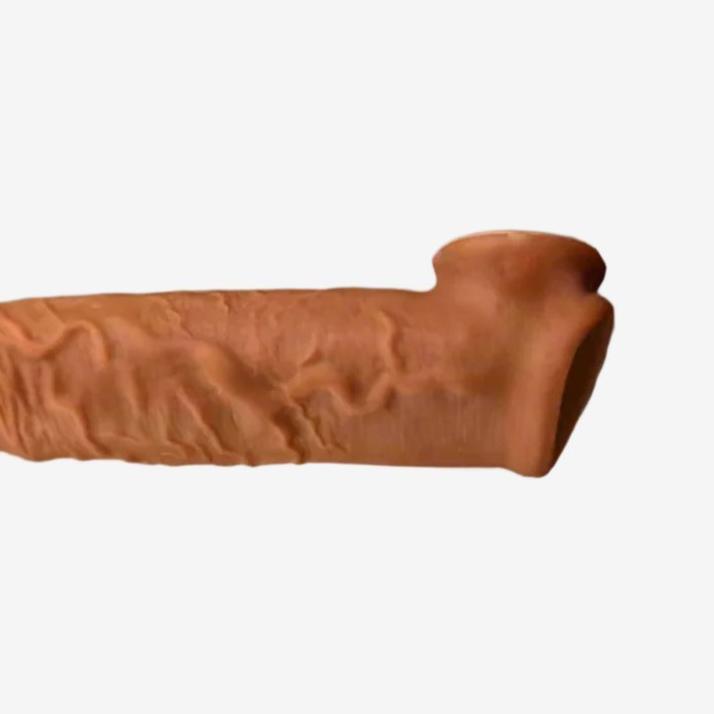 16.5 cm / 6.5 inch Long Realistic Silicone Veiny Penis Extender Sleeve