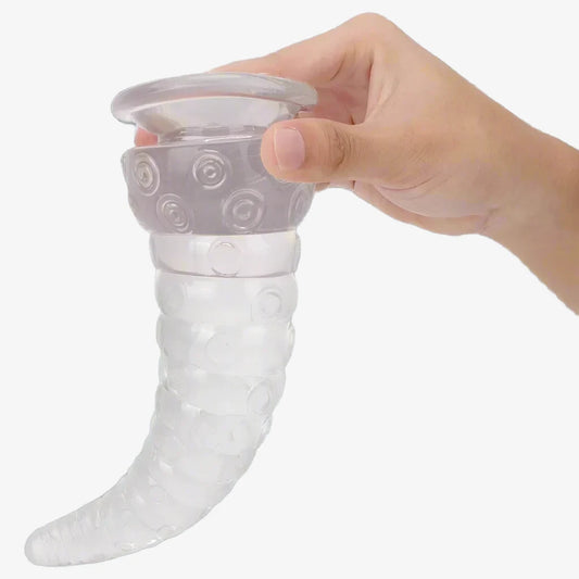 18.5 cm / 7.3 inches Long Transparent Flexible Octopus Tentacle Dildo Anal & Vaginal Sex Toy For Women