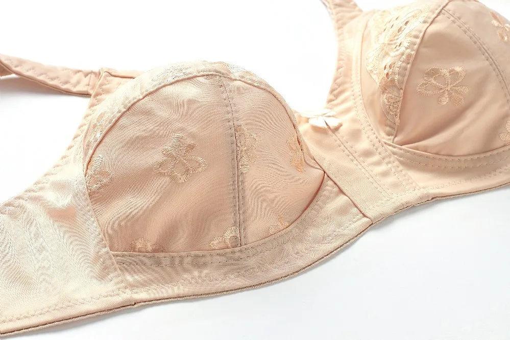 Nude Skin Color Thin Mold Cup Lace Bra: Premium Sexy Women's Bra