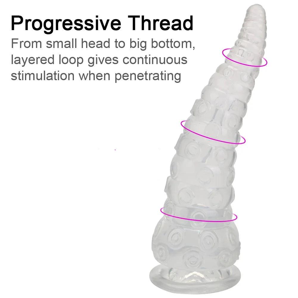 Transparent Octopus Tentacle Sex Toys For Women