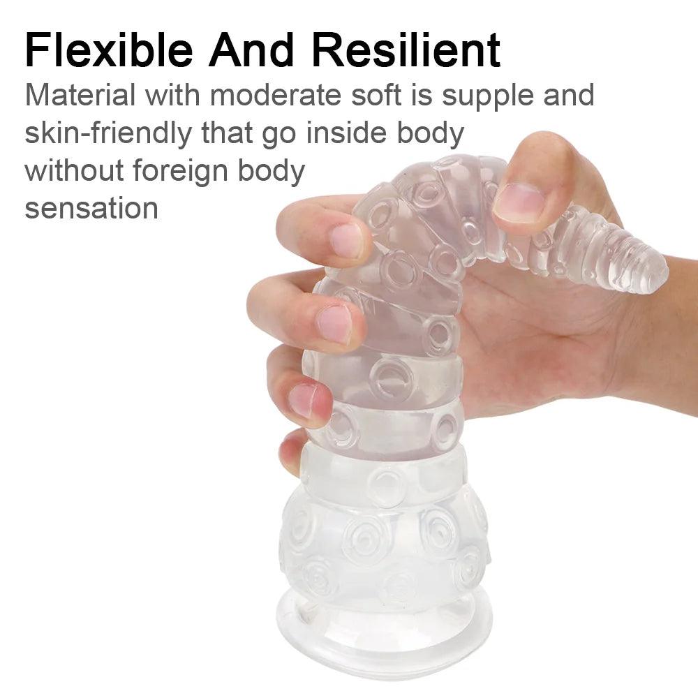 Transparent Octopus Tentacle Sex Toys For Women