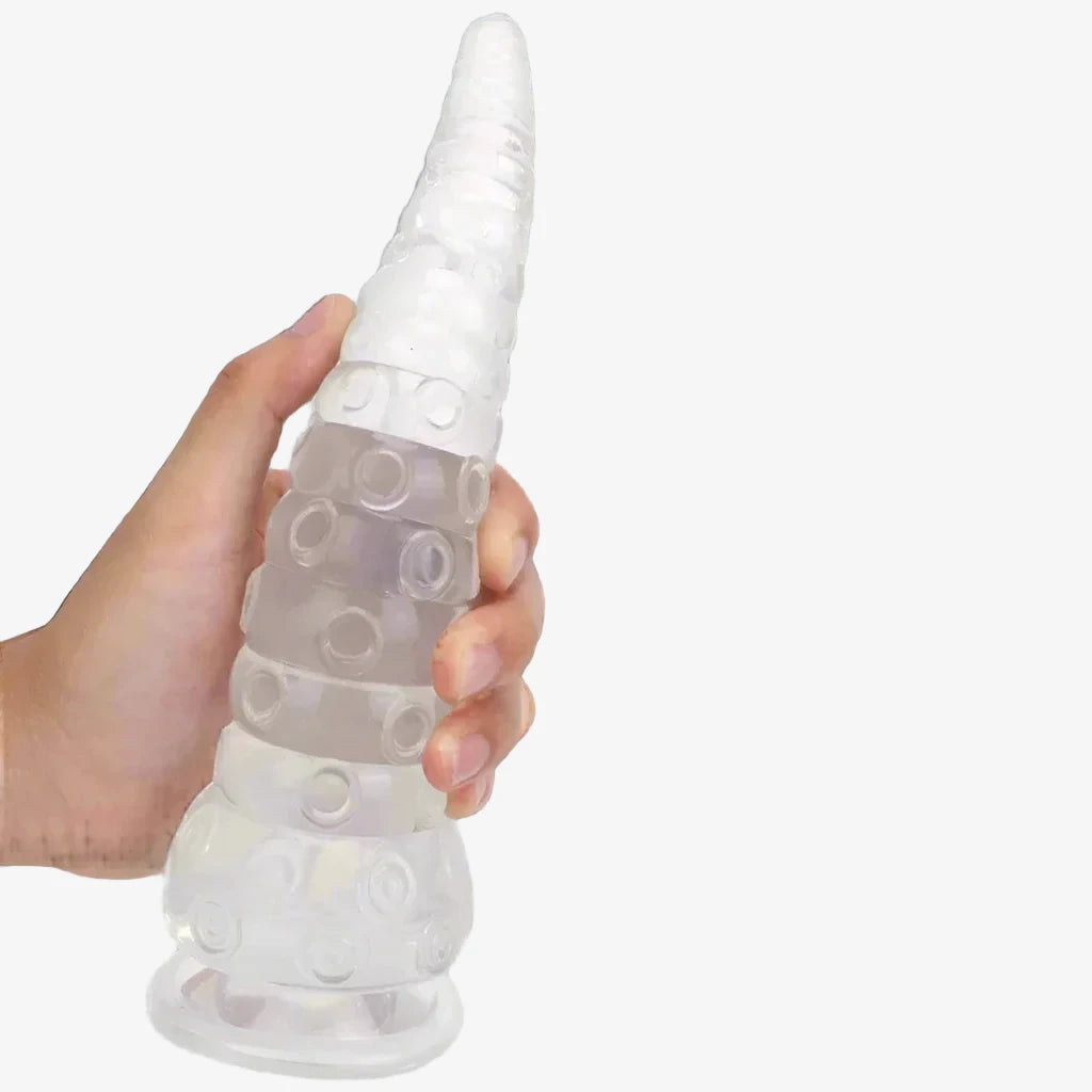 18.5 cm / 7.3 inches Long Transparent Flexible Octopus Tentacle Dildo Anal & Vaginal Sex Toy For Women