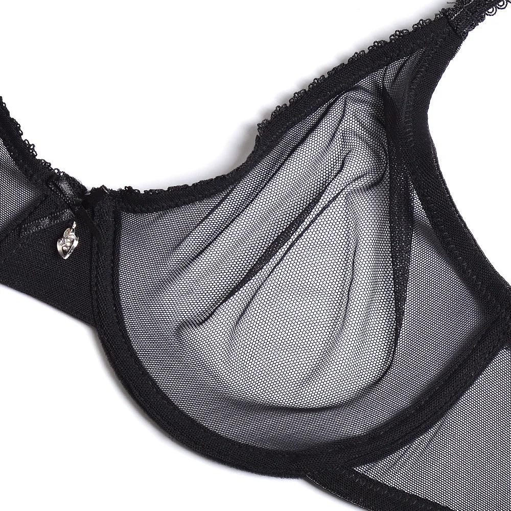 Black Ultra-thin Lace Bra