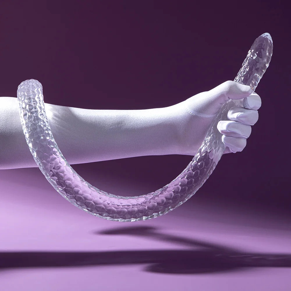 Long Snake Monster Dildo: Giant Fantasy Clear Silicone Flexible Anal Toy