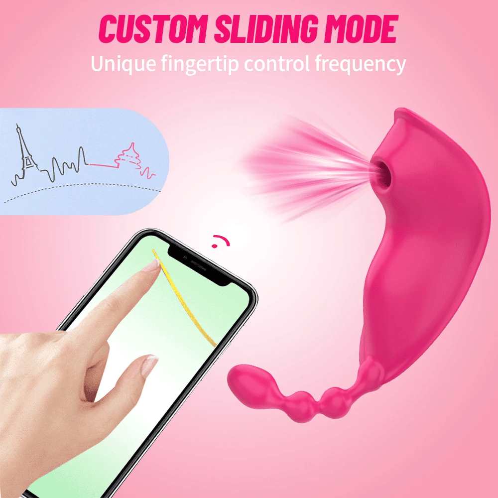 Bluetooth Remote Control Butterfly Vibrator: Vagina Clitoris Sucking Vibrator