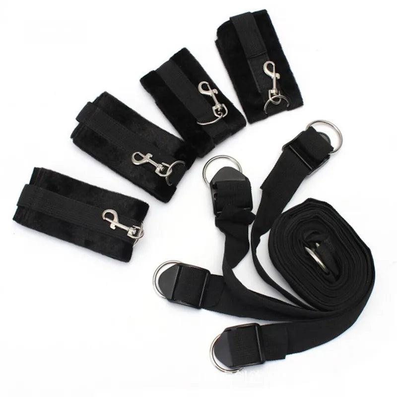 Bondage Hand & Legs Bed Restraints: BDSM Handcuffs & Anklecuffs