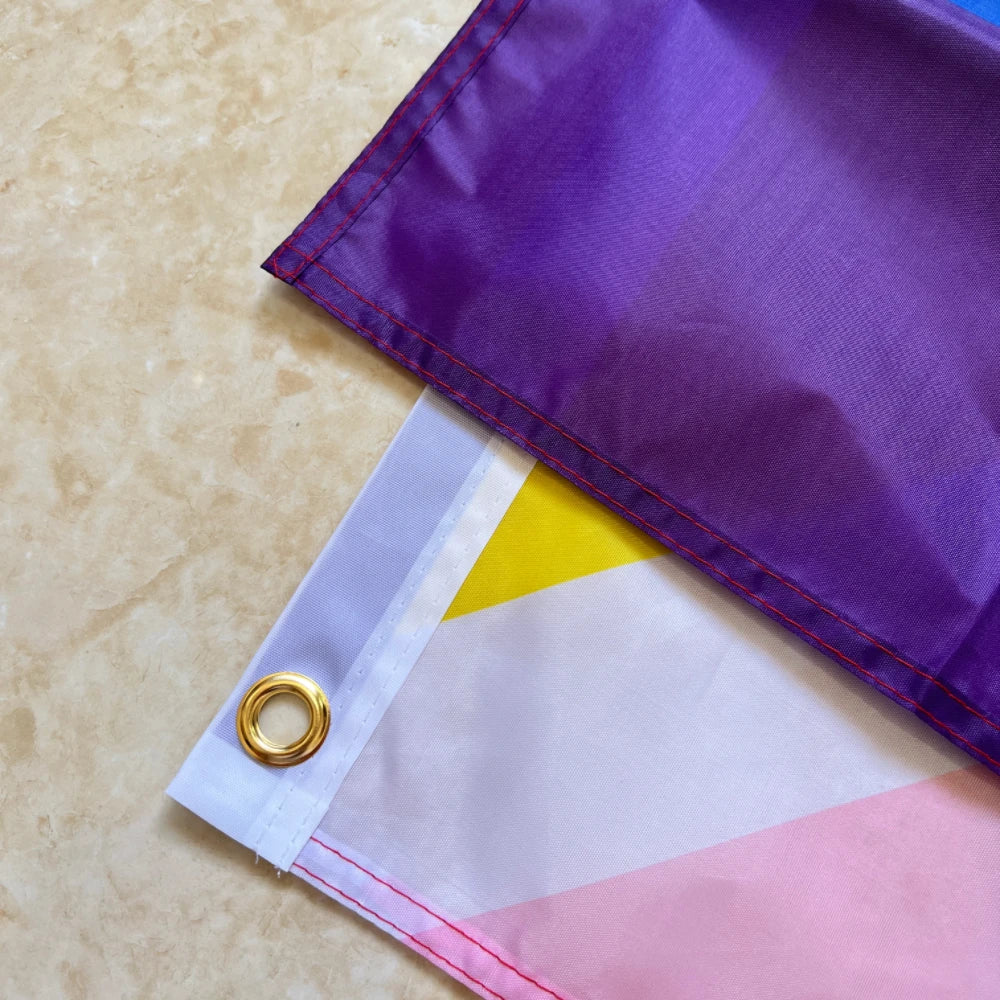 LGBTQIA+ Progress Pride Flag: Transgender & Intersex LGBT Banner