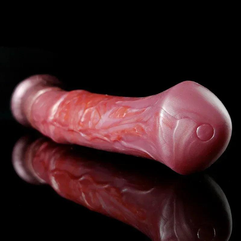 27 cm / 10.6 inch Long Realistic Ejaculating Horse Cock Dildo Set | Syringe Included