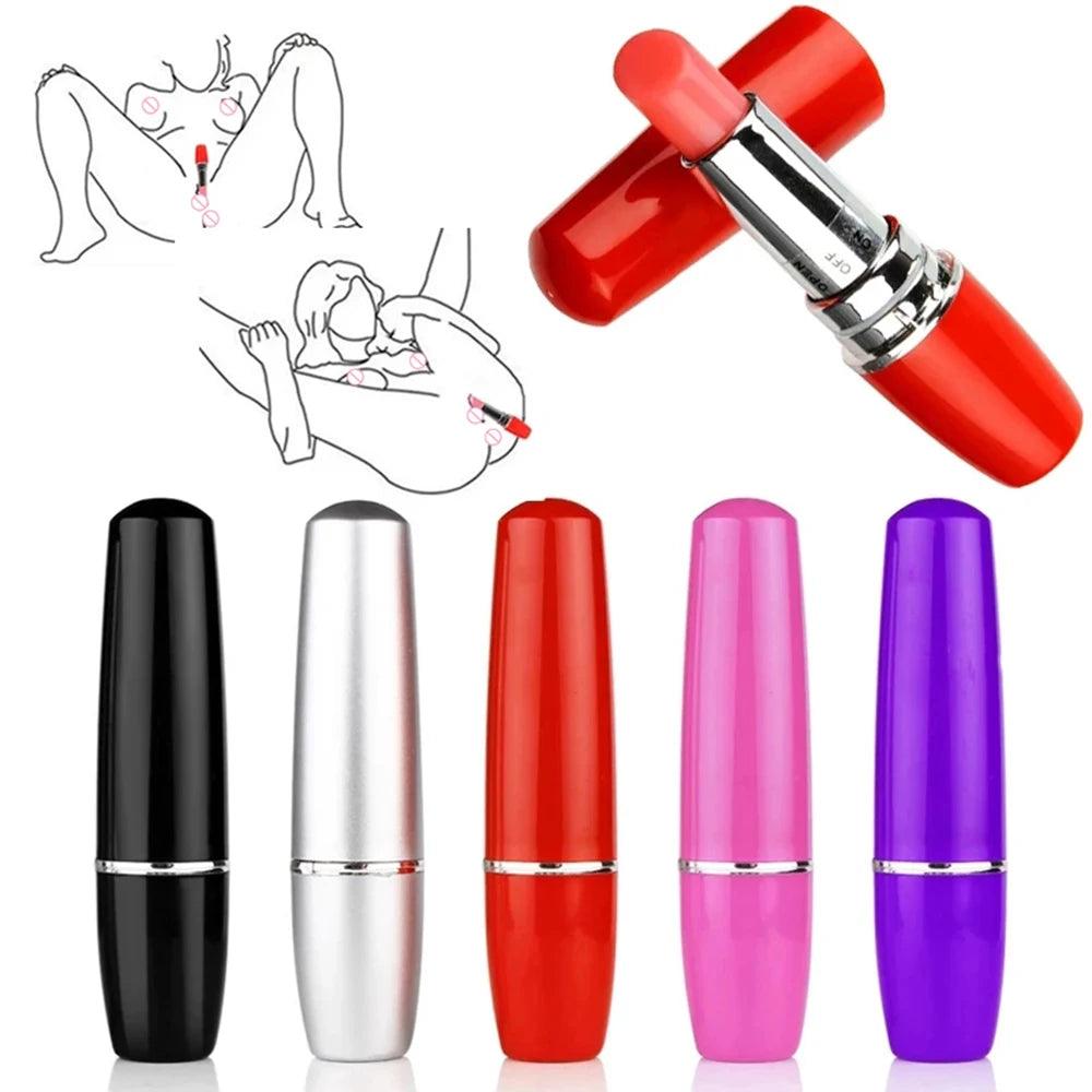 Discreet Lipstick Shaped Vibrator: Secret Pocket Clitoris Stimulator