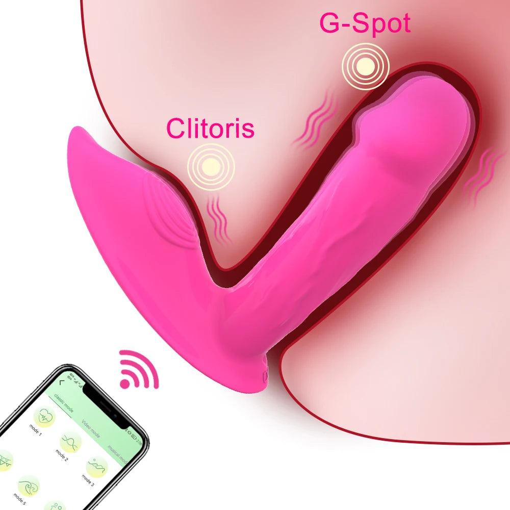 Wireless Control G Spot Mini Vibrating Dildo for Women