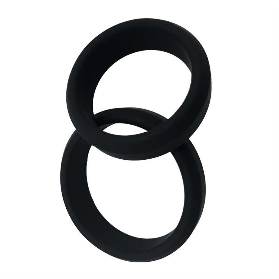 Set of 6 Stretchy Silicone Cock Rings: Balls & Penis Enhancement Rubber Sex Toys