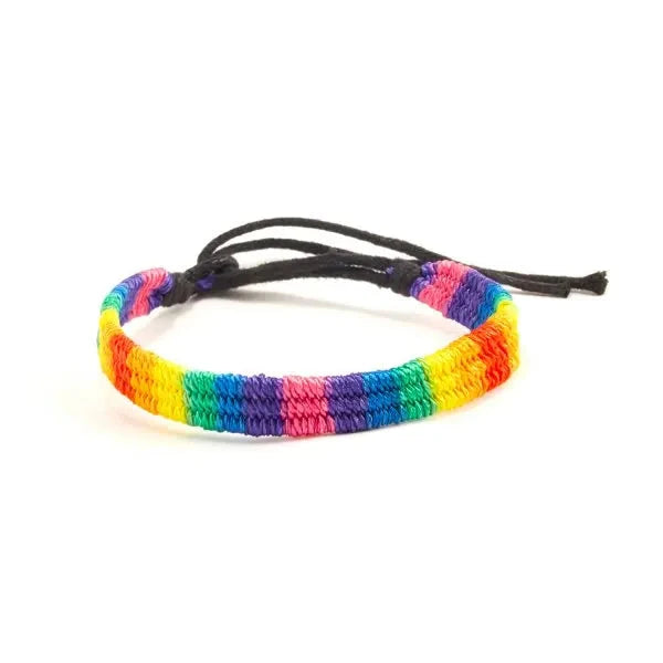 Adjustable Rainbow Love LGBT Pride Braided Bracelet