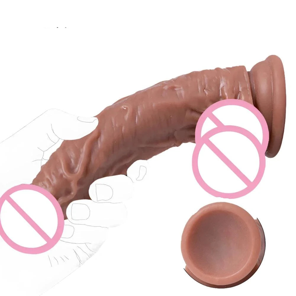 Strap-on Wearable Realistic Dildos: Flexible & Hollow Dildos