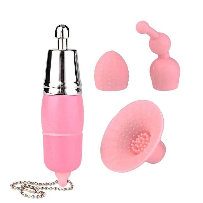 3 In 1 Mini Vagina & Nipples Sucking Vibrators Clitoris Stimulator for Women