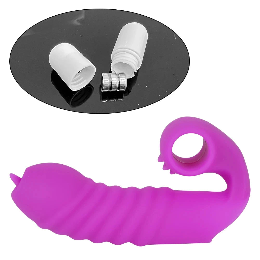 G Spot Vibrating Finger Sleeve: Clitoris Masturbation Fingering Vibrator