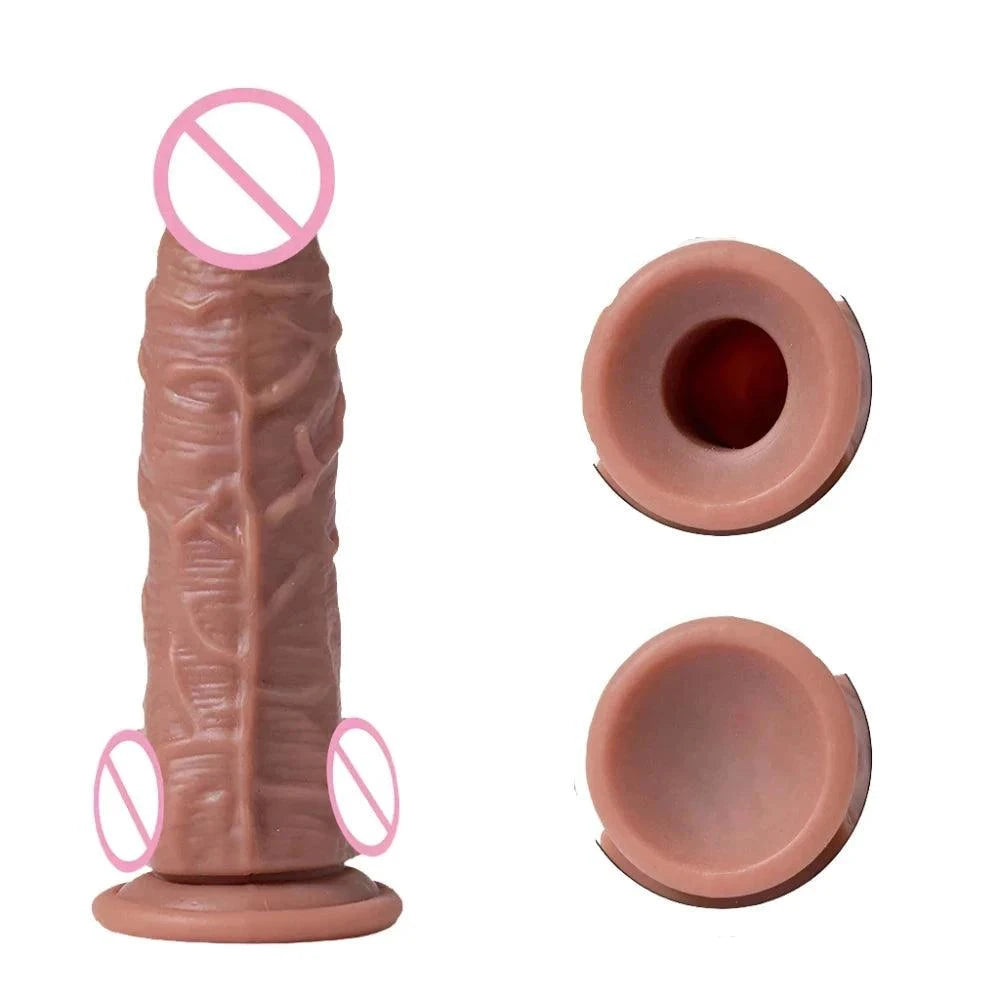 Strap-on Wearable Realistic Dildos: Flexible & Hollow Dildos