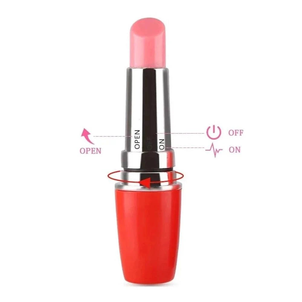 Discreet Lipstick Shaped Vibrator: Secret Pocket Clitoris Stimulator