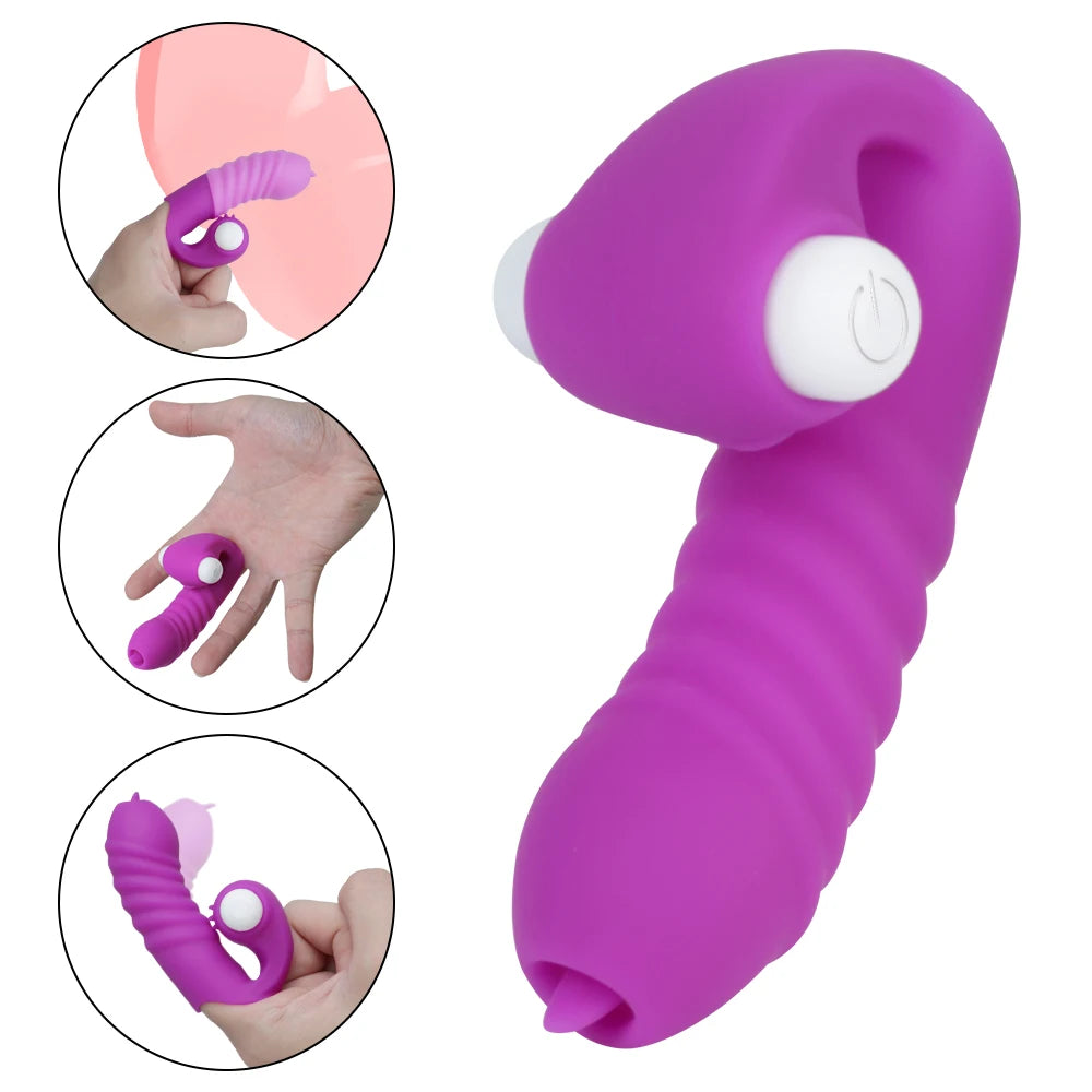 G Spot Vibrating Finger Sleeve: Clitoris Masturbation Fingering Vibrator