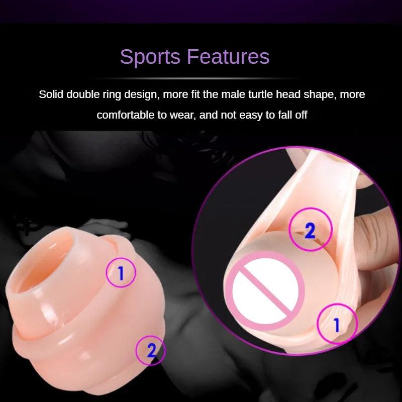 Multifunction Foreskin Correction Penis Rings Delay Ejaculation (3PCS)