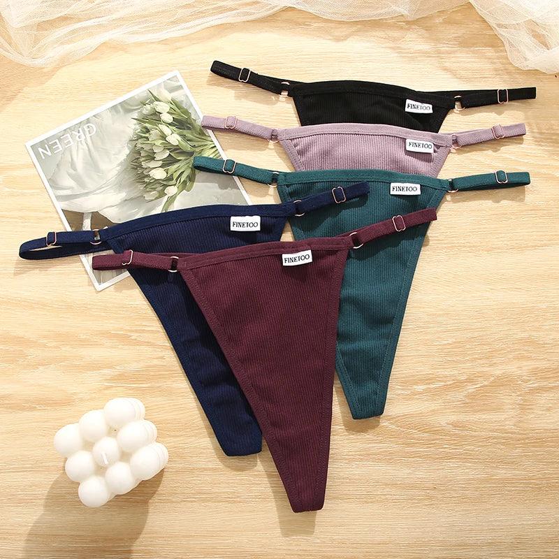 FINETOO 5 Pieces Adjustable Sexy Women's Panties Sets