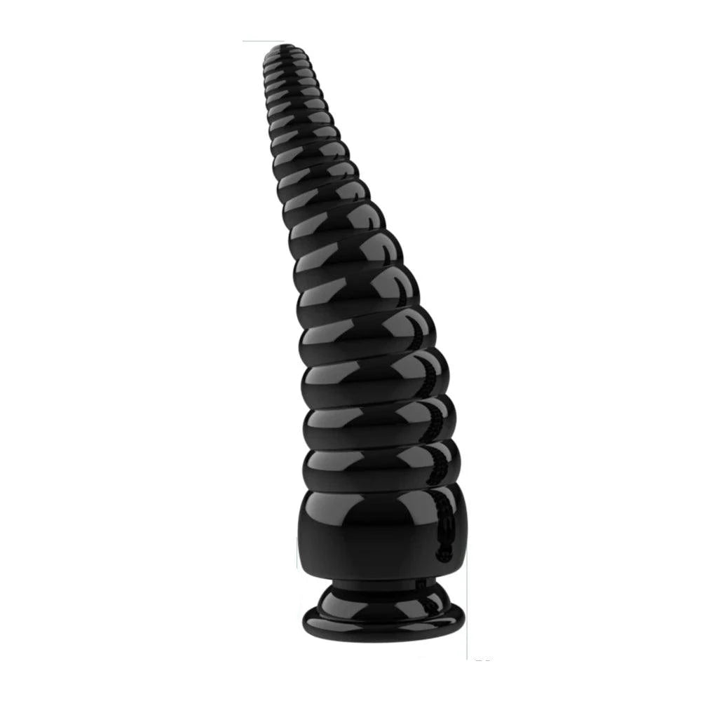 Black Octopus Tentacle Dildo: Flexible Textured Fantasy Monster Dildo