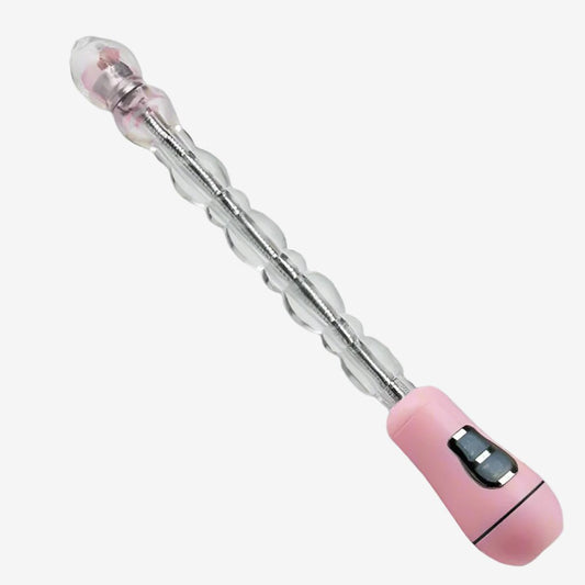 18 cm / 7 inches Long Vibrating Anal Beaded Plug: Prostate Stimulator Butt Plug Toy