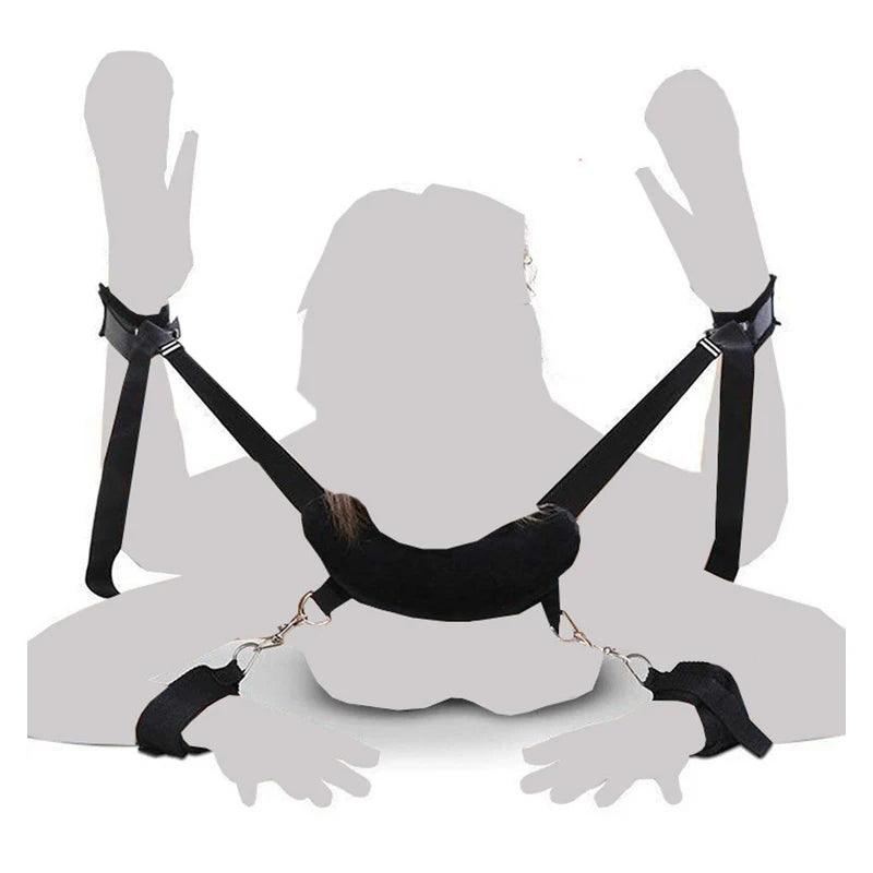 BDSM Restraints Harness: Bondage Open Legs Spreader