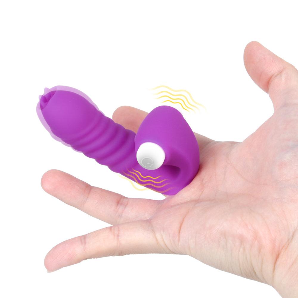 G Spot Vibrating Finger Sleeve: Clitoris Masturbation Fingering Vibrator