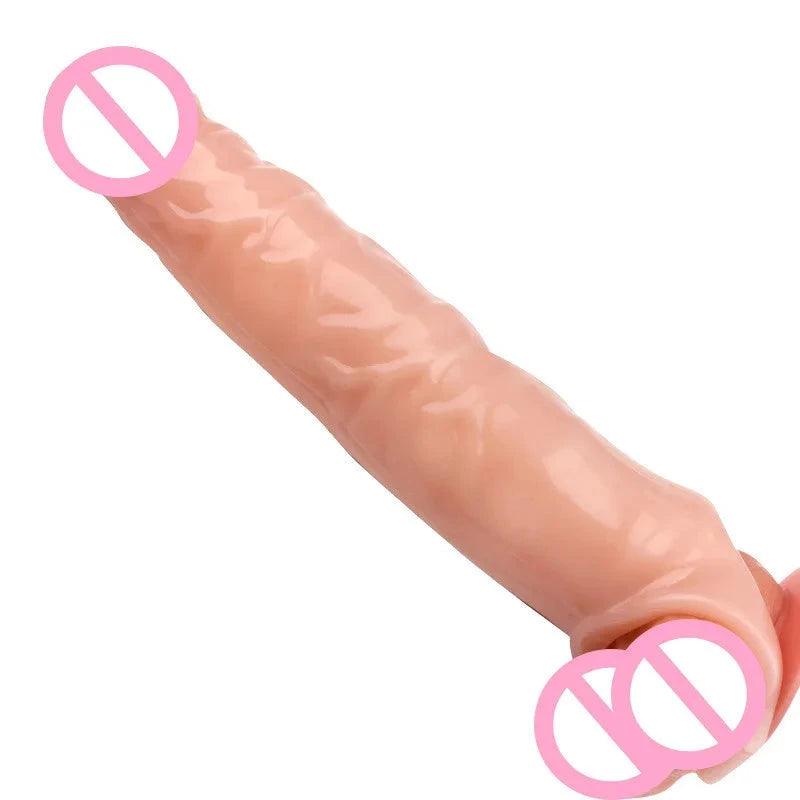 Reusable Soft Realistic Penis Extension