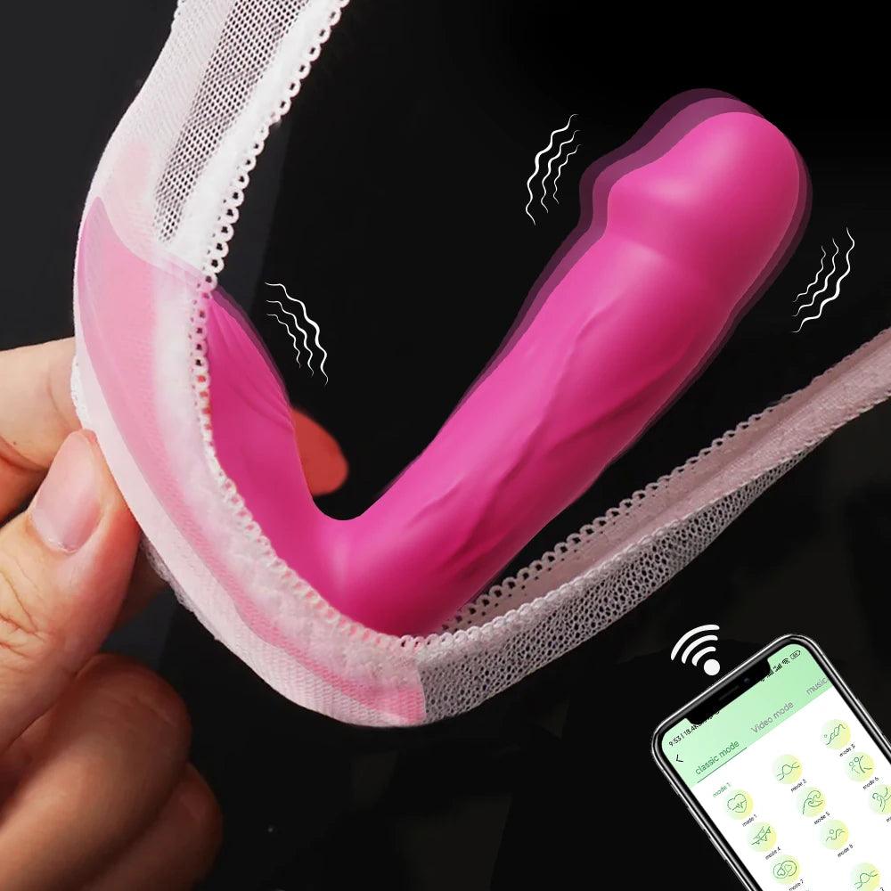 Wireless Control G Spot Mini Vibrating Dildo for Women