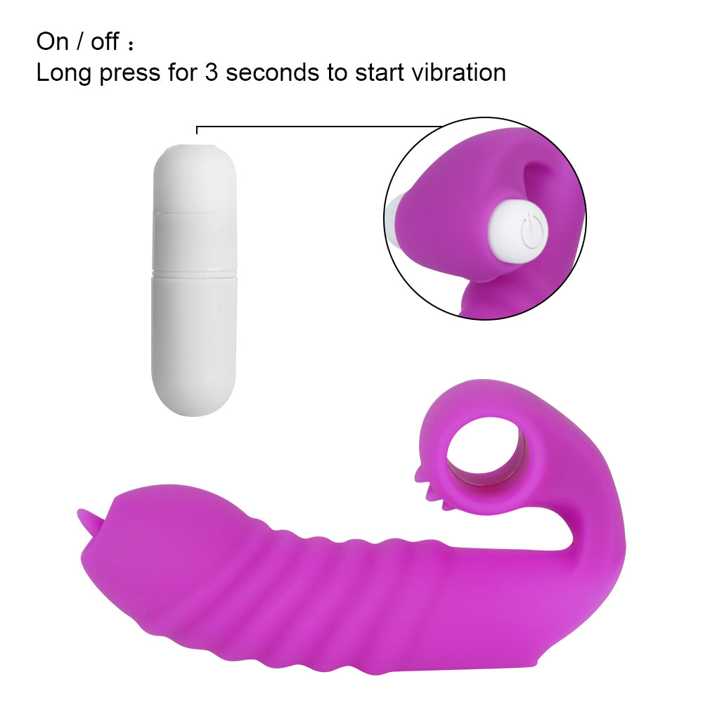 G Spot Vibrating Finger Sleeve: Clitoris Masturbation Fingering Vibrator