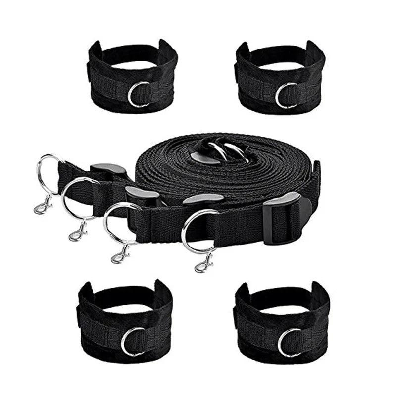 Bondage Hand & Legs Bed Restraints: BDSM Handcuffs & Anklecuffs