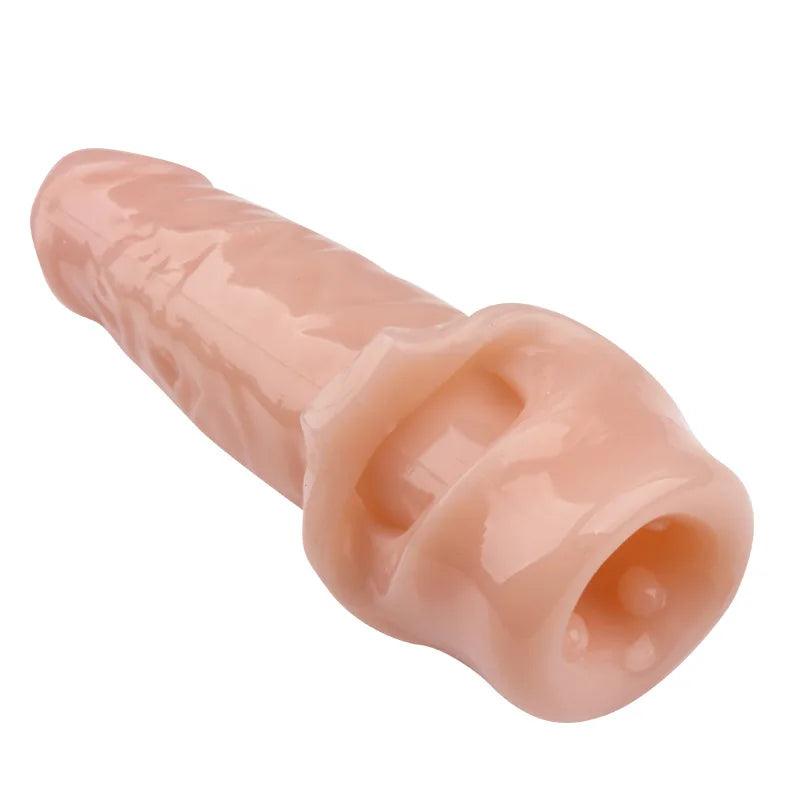 Reusable Soft Realistic Penis Extension