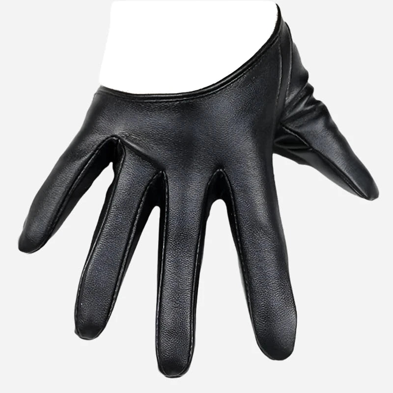 Sexy Black Leather Gloves: Bondage & BDSM Cosplay Accessories