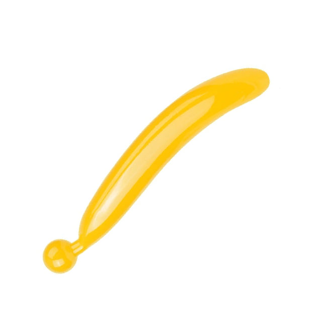 Long Flexible Banana Dildo: Silicone Fruit Shaped Textured Dildo