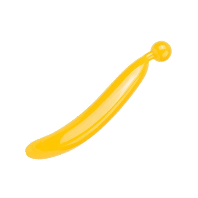 Long Flexible Banana Dildo: Silicone Fruit Shaped Textured Dildo