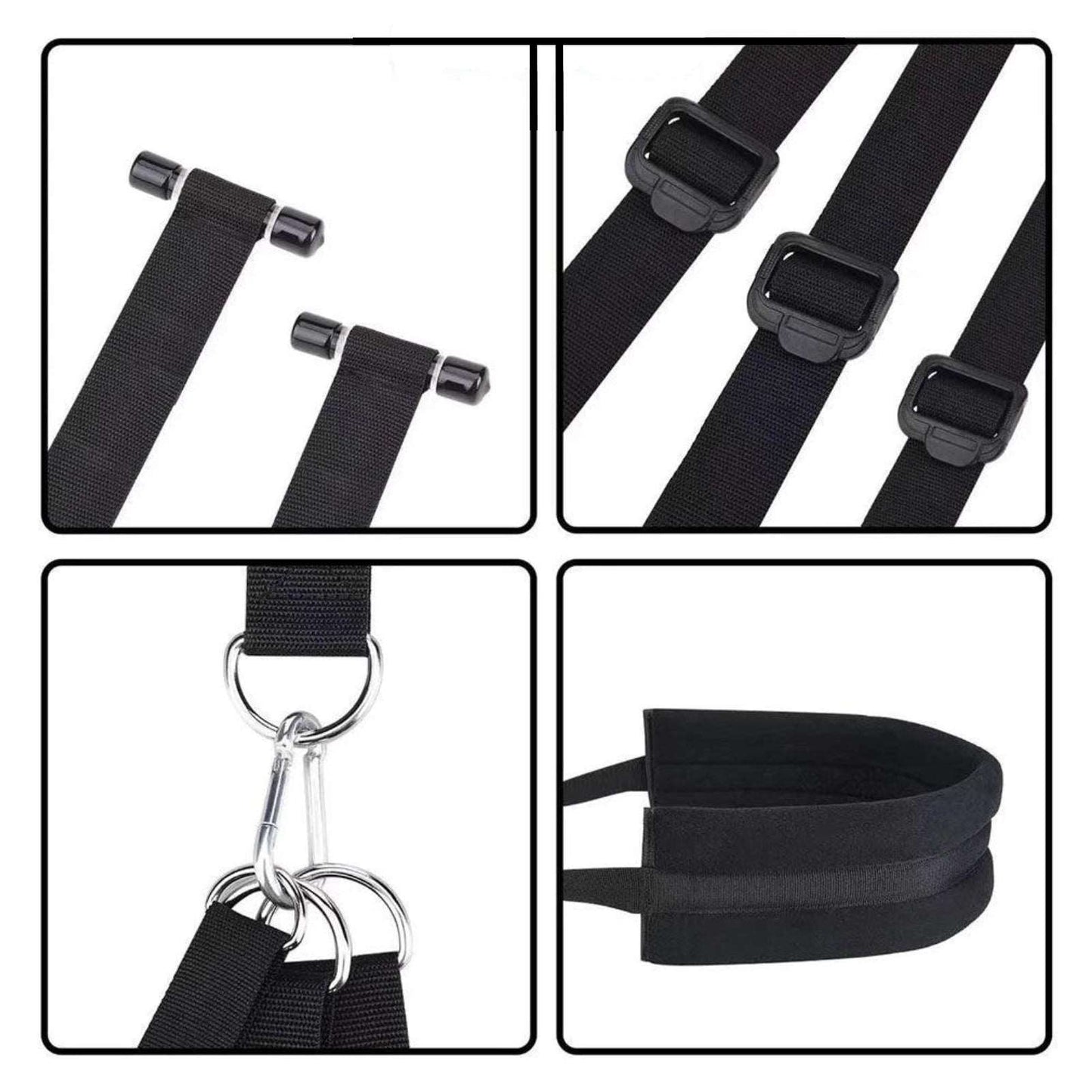 BDSM Door Sex Swing: Bondage Leg Spreader & Arms Restraints