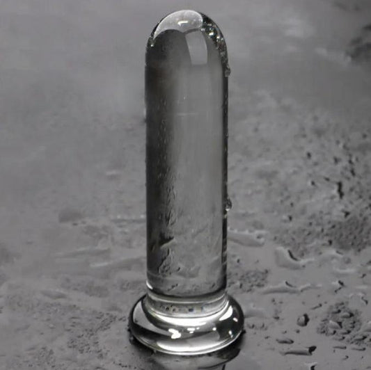 Long Smooth Glass Dildo: Thick Crystal Anal & Vaginal Toy