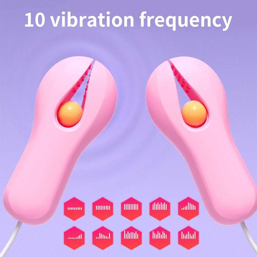 Electric Nipple Clamp Breast Massage Vibrator