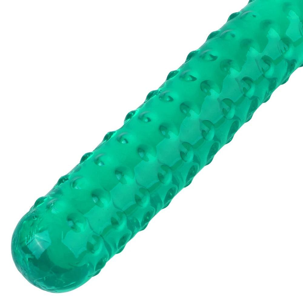 Long Flexible Cucumber Dildo: Silicone Textured Vegetable Dildo