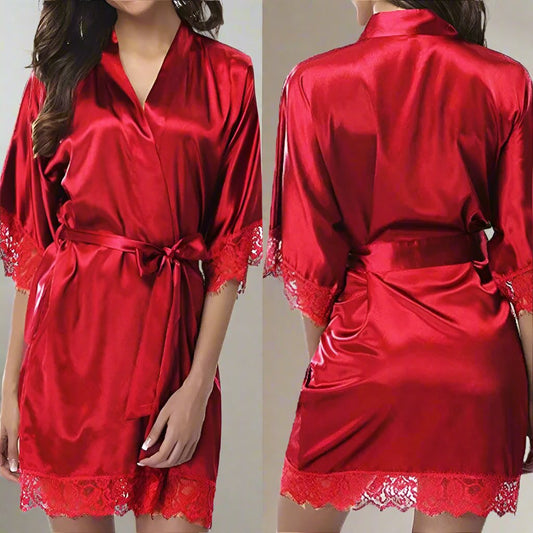 Hot Red Wedding Style Nightwear