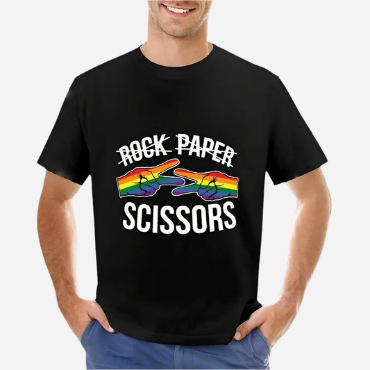 Rock Paper Scissors: Funny Lesbian Quote T-Shirt