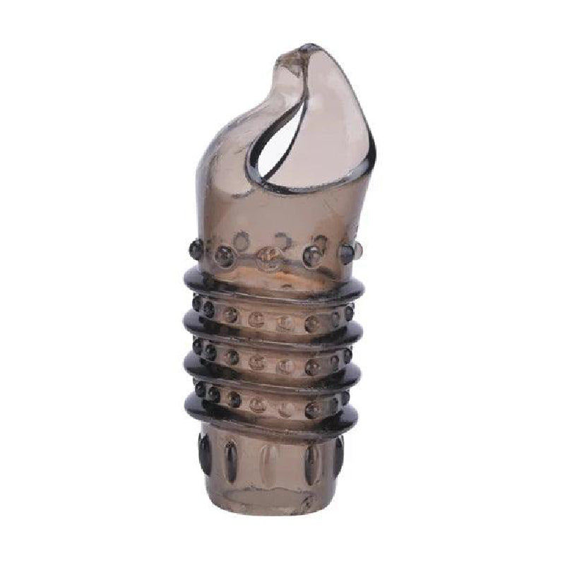 Durable Ribbed Penis Sleeve: Reusable Extension for Enhanced Pleasure