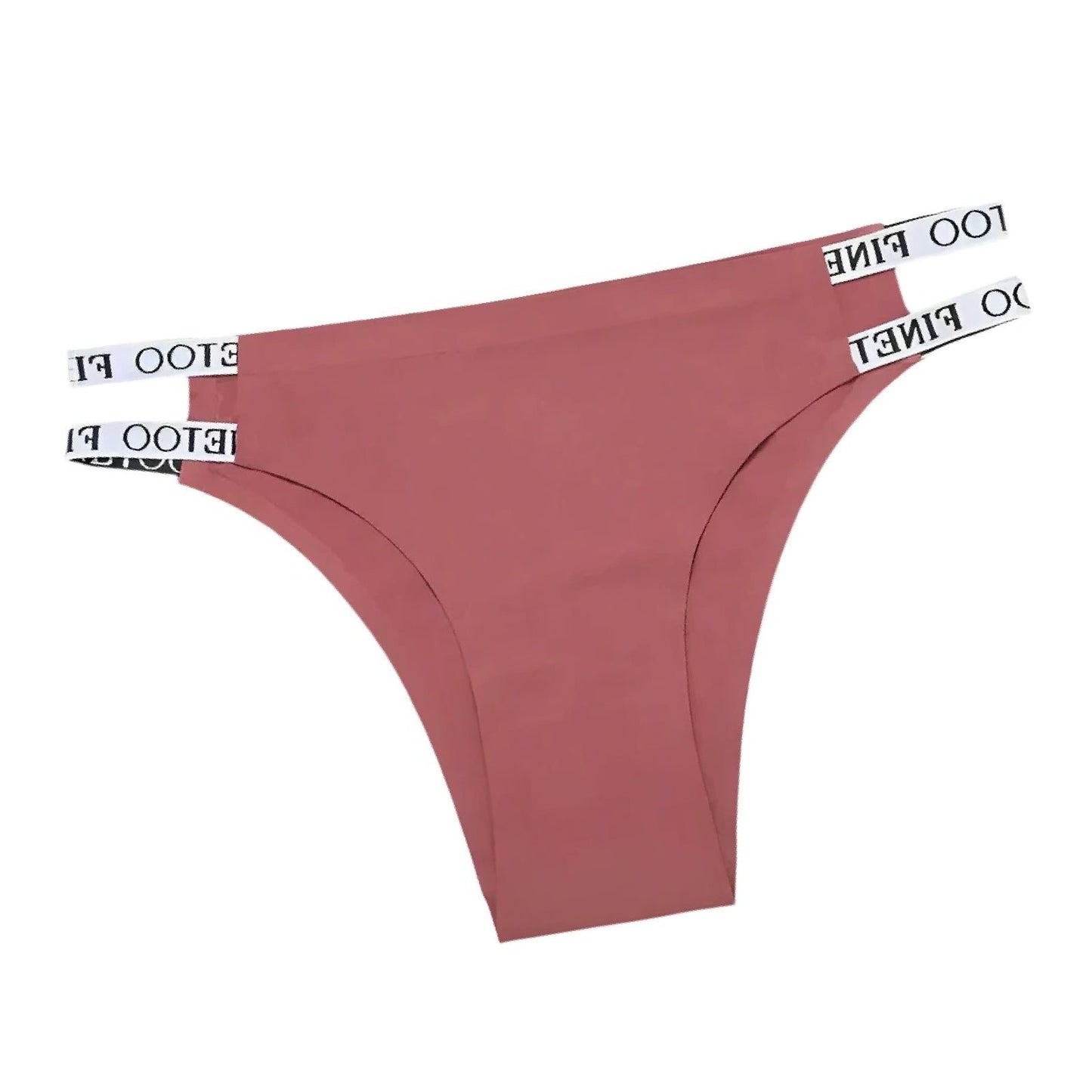 FINETOO Red Sexy Low-Rise Seamless Panties