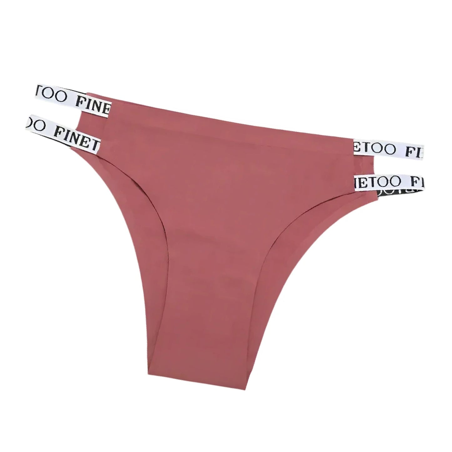 FINETOO Red Sexy Low-Rise Seamless Panties