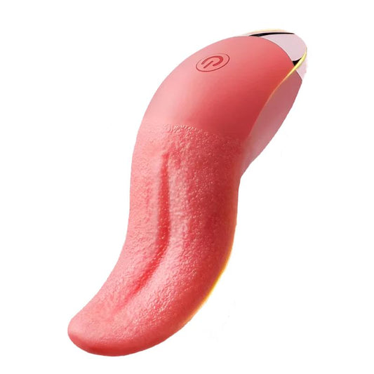 Heating Realistic Tongue Shaped Vibrator: Cunnilingus Licking Masturbator